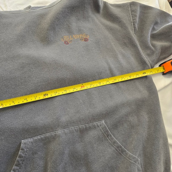 Billabong Ride Out Hooded Pullover Sweatshirt Grey Oversized Size L - Picture 8 of 9